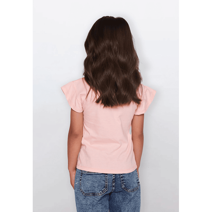 Polera Vuelos Niña Coral Familyshop 2