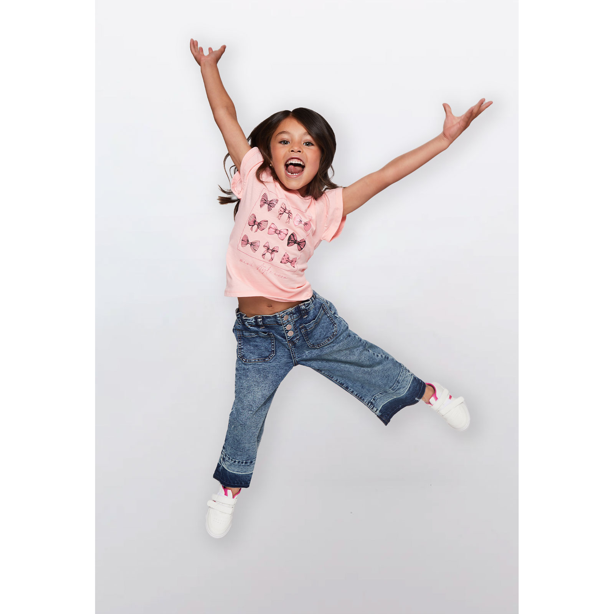 Polera Vuelos Niña Coral Familyshop 3