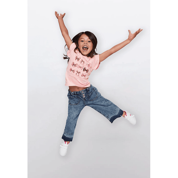 Polera Vuelos Niña Coral Familyshop 3