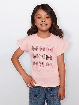 Polera Vuelos Niña Coral Familyshop