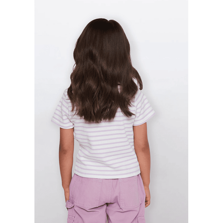Polera Corazón Niña Lila Familyshop 2
