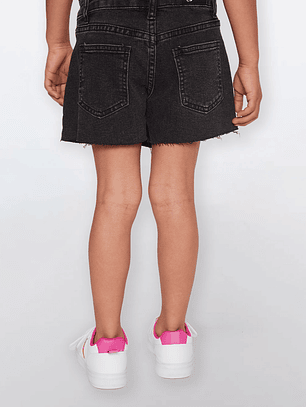 Falda Short Niña Skort Negro Familyshop