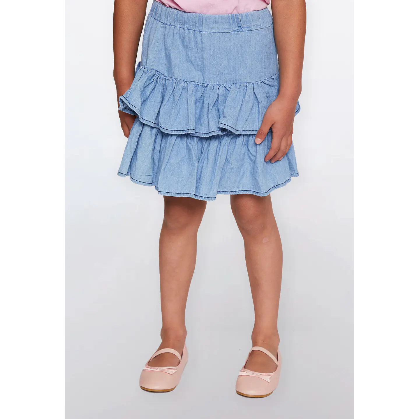 Falda Niña Vuelos Azul Familyshop 1