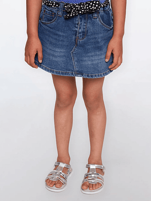 Faldas Niña Skort Denim Azul Familyshop