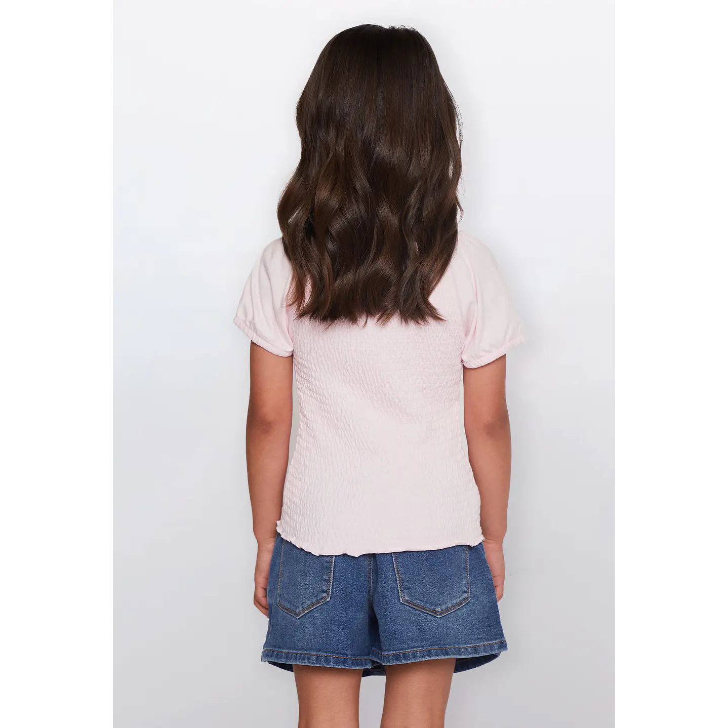 Polera Niña Raglan Panal Rosado Familyshop 3