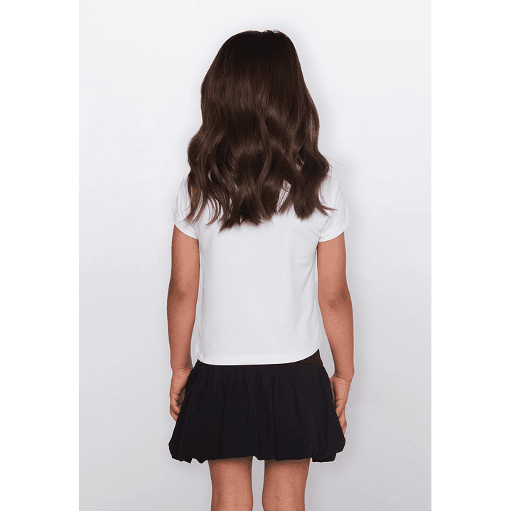 Polera Oso Love Niña Blanco Familyshop 3