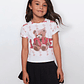 Polera Oso Love Niña Blanco Familyshop - Miniatura 1