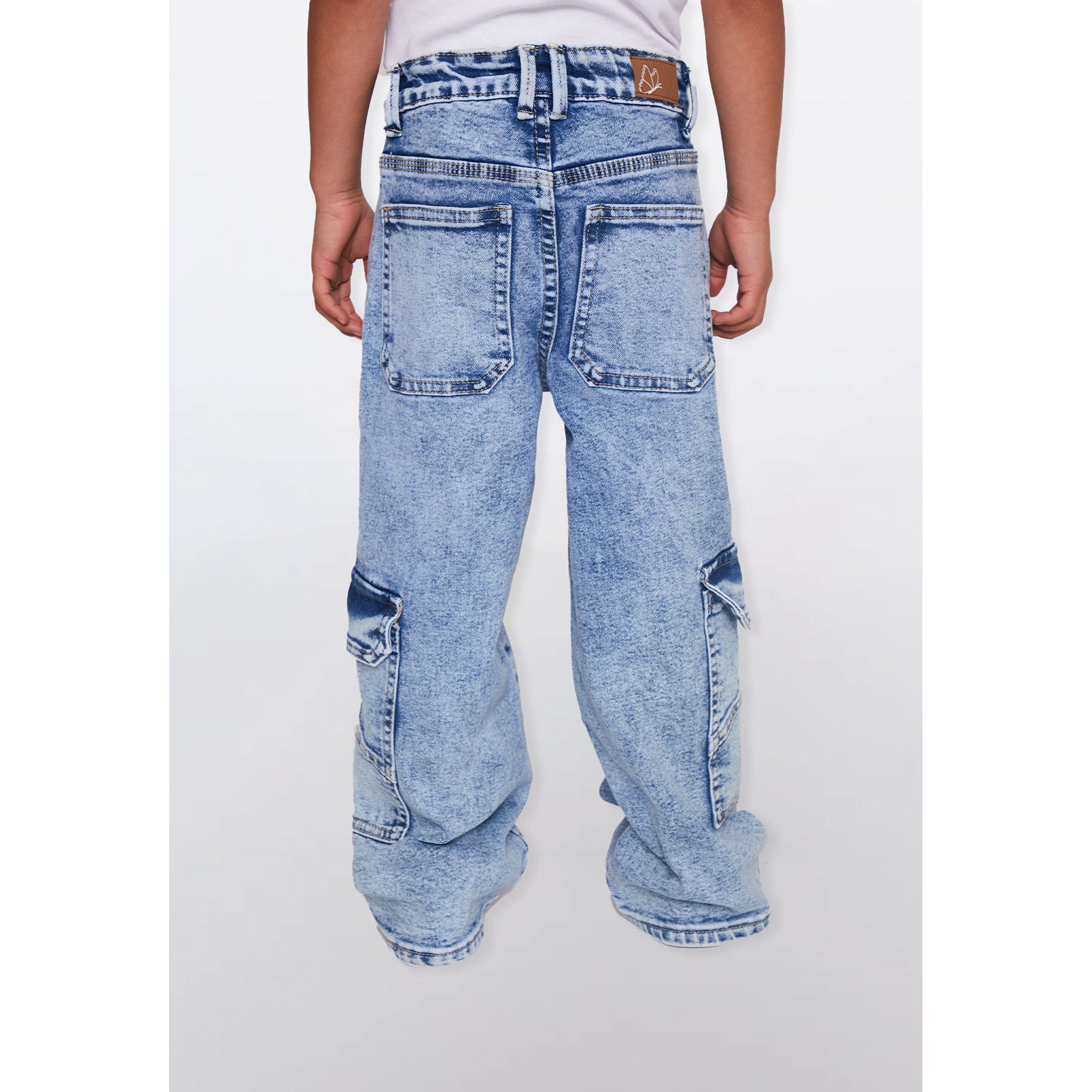 Jeans Cargo Niña Azul Familyshop 2