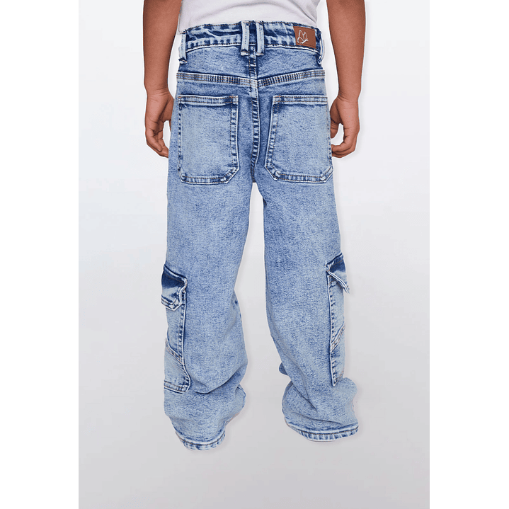 Jeans Cargo Niña Azul Familyshop 2