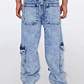 Jeans Cargo Niña Azul Familyshop - Miniatura 2