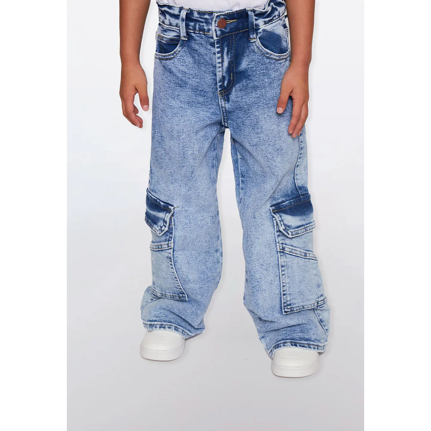 Jeans Cargo Niña Azul Familyshop 1
