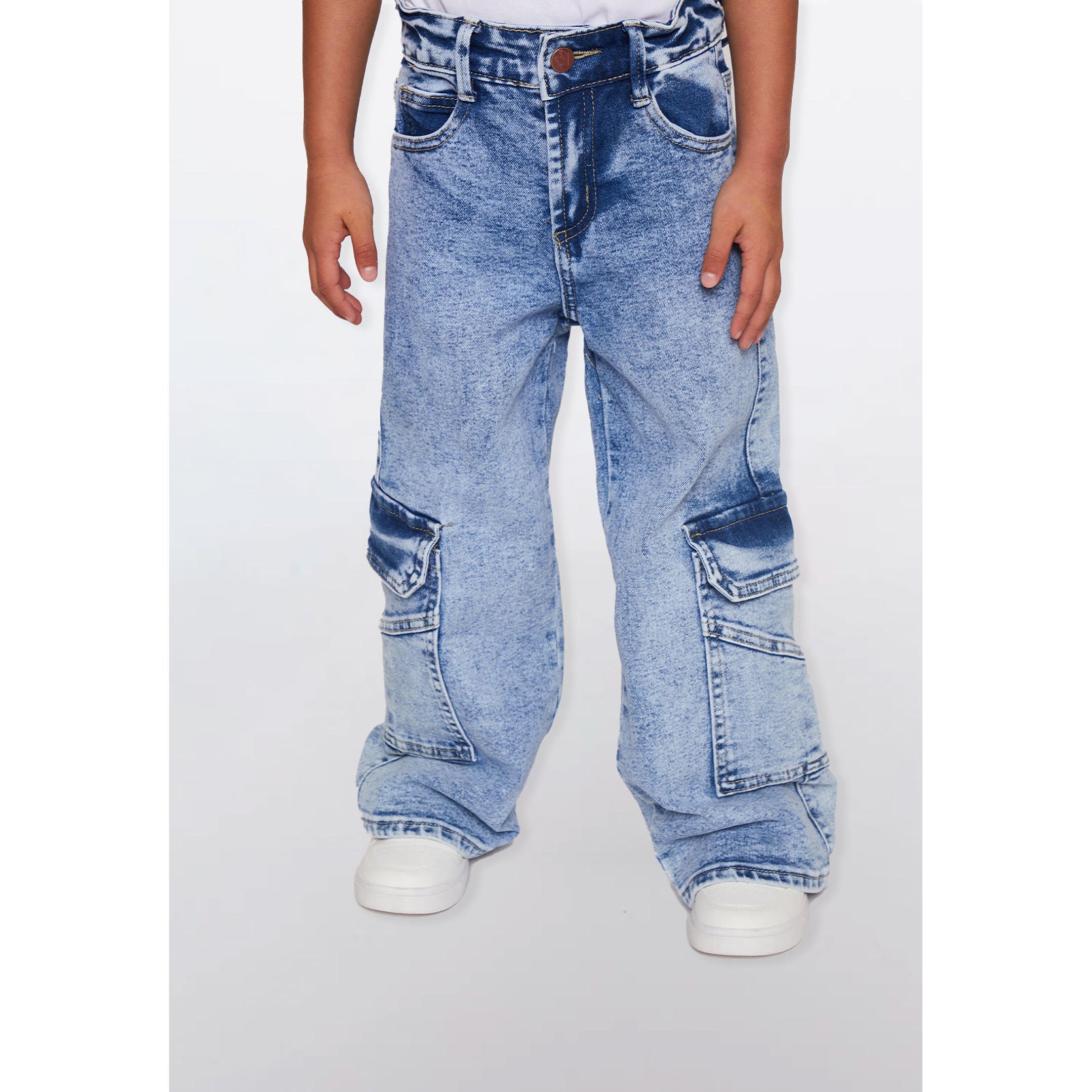 Jeans Cargo Niña Azul Familyshop 1
