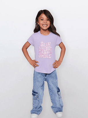 Polera Niña Puff Summer Lila Familyshop