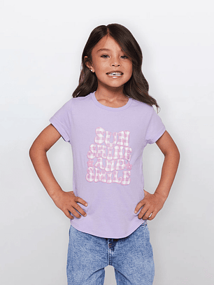Polera Niña Puff Summer Lila Familyshop