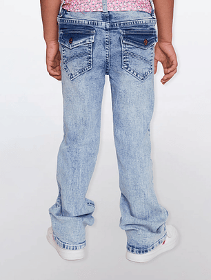 Jeans Flare Niña Azul Familyshop