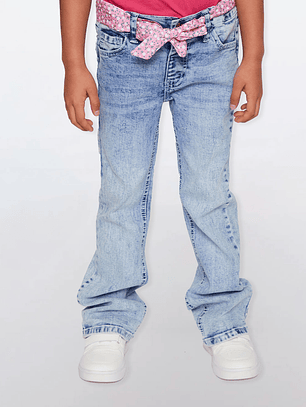 Jeans Flare Niña Azul Familyshop