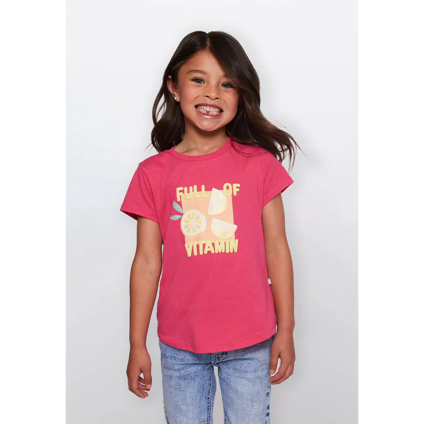 Polera Niña Puff Summer Fucsia Familyshop 1