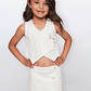 Vest Niña Brillos Blanco Familyshop - Miniatura 1