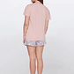 Pijama Corto Mujer Rosado Familyshop - Miniatura 3