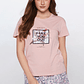 Pijama Corto Mujer Rosado Familyshop - Miniatura 2