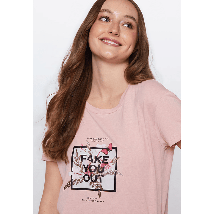 Pijama Corto Mujer Rosado Familyshop 4