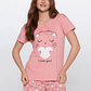 Pijama Corto Fox Mujer Rosado Familyshop - Miniatura 2