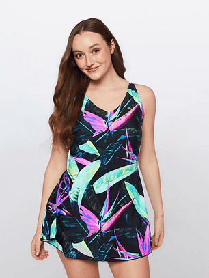 Traje De Baño Mujer Entero Verde  Familyshop