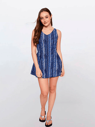 Traje De Baño Mini Mujer Azul Familyshop