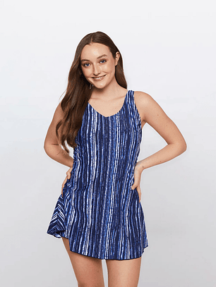 Traje De Baño Mini Mujer Azul Familyshop