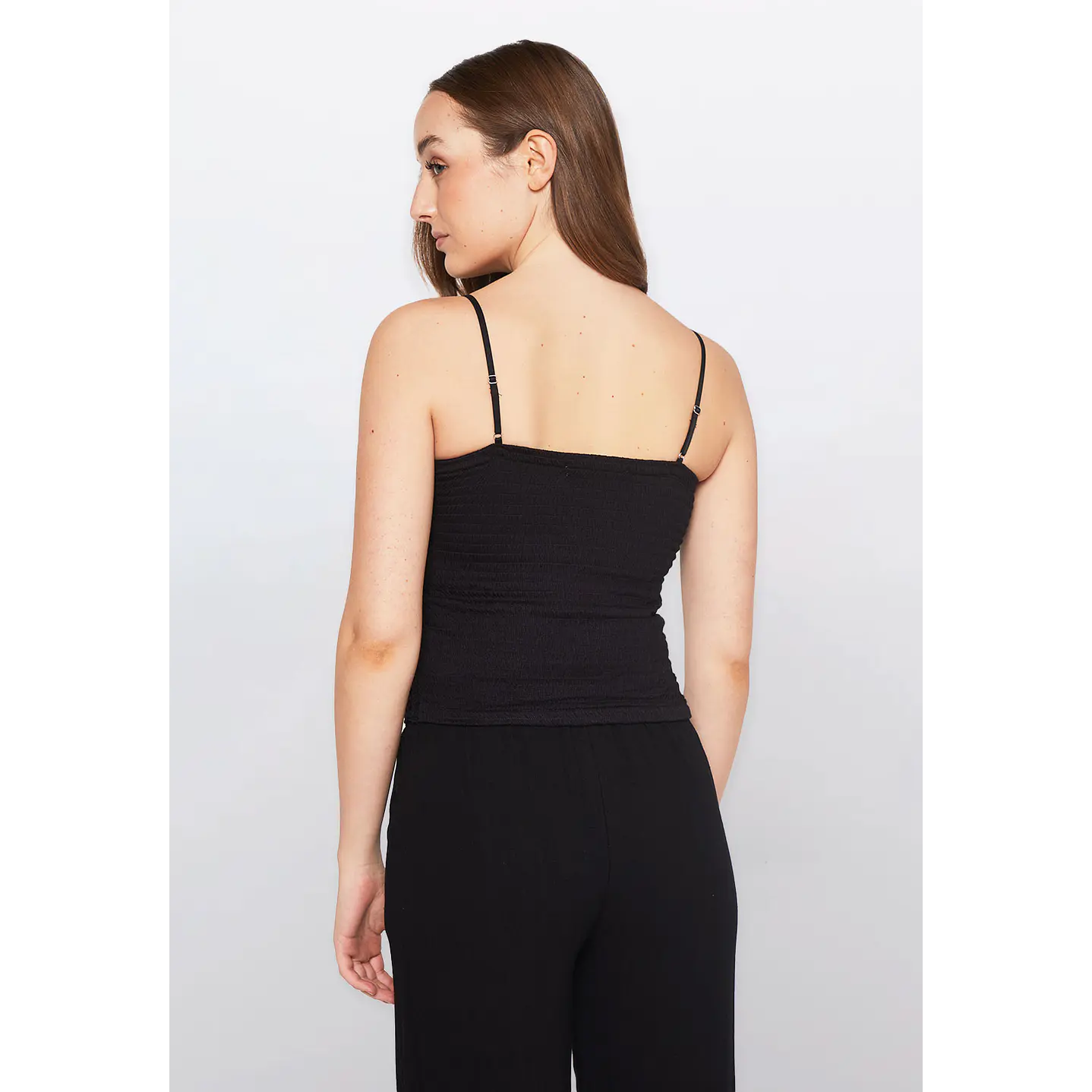 Polera Mujer Crochet Negro Familyshop 3