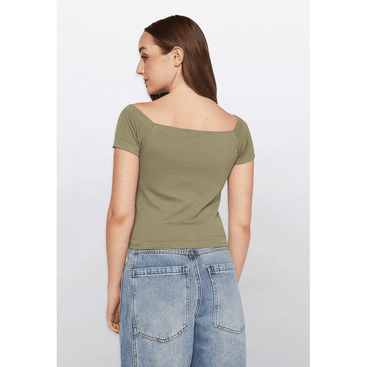 Polera Mujer Escote Verde Familyshop 3