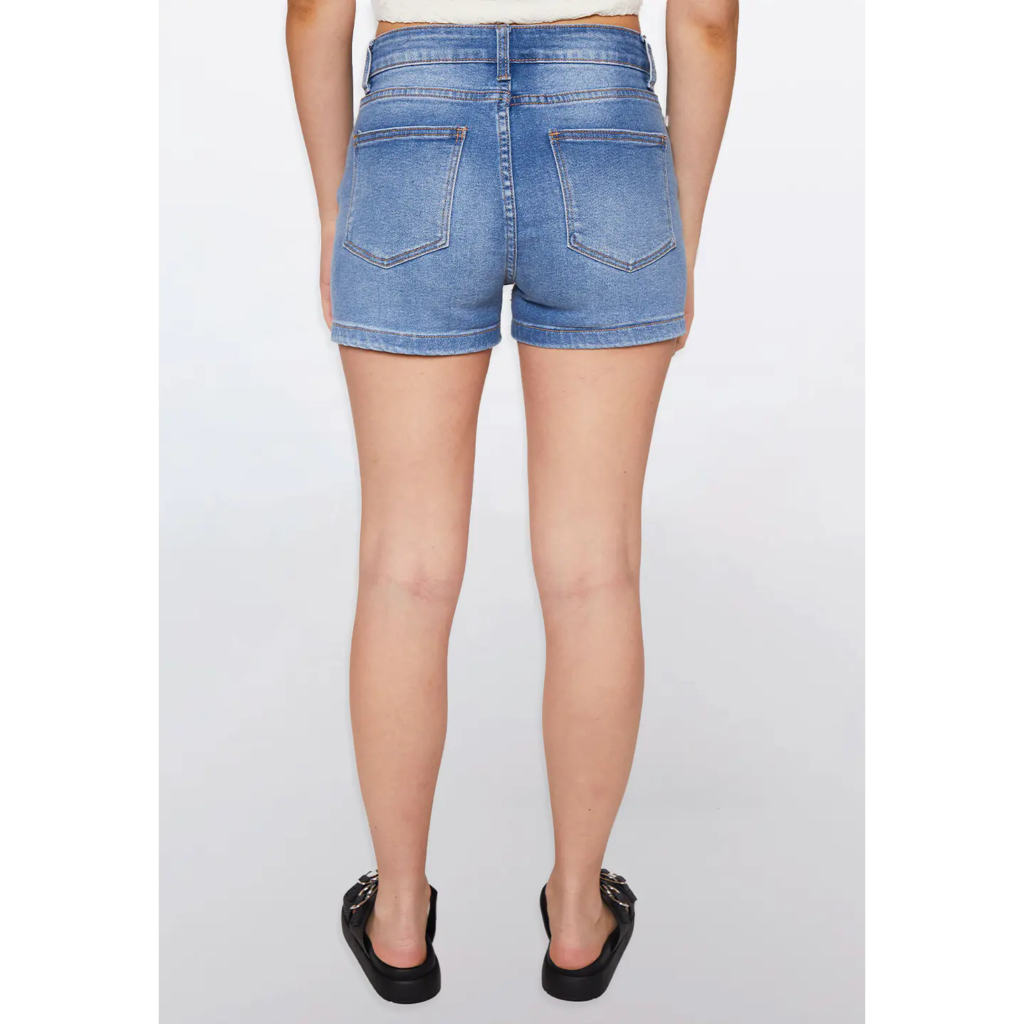 Short Mujer Tiro Alto Azul Familyshop 3