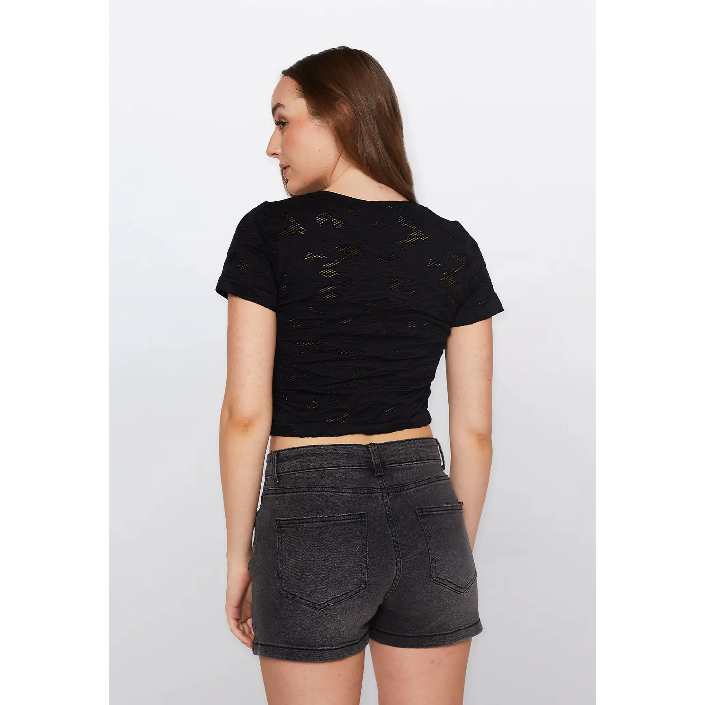 Polera Mujer Seamless Negro Familyshop 3