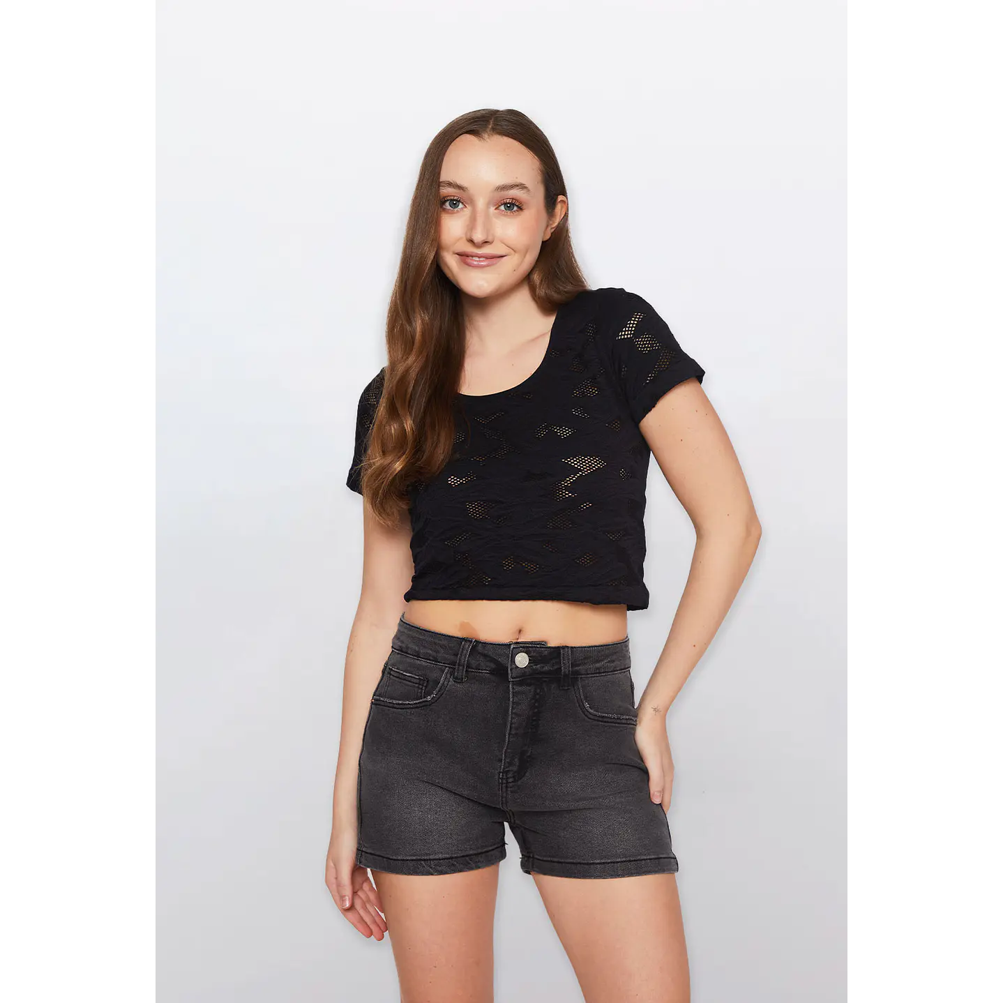 Polera Mujer Seamless Negro Familyshop 1