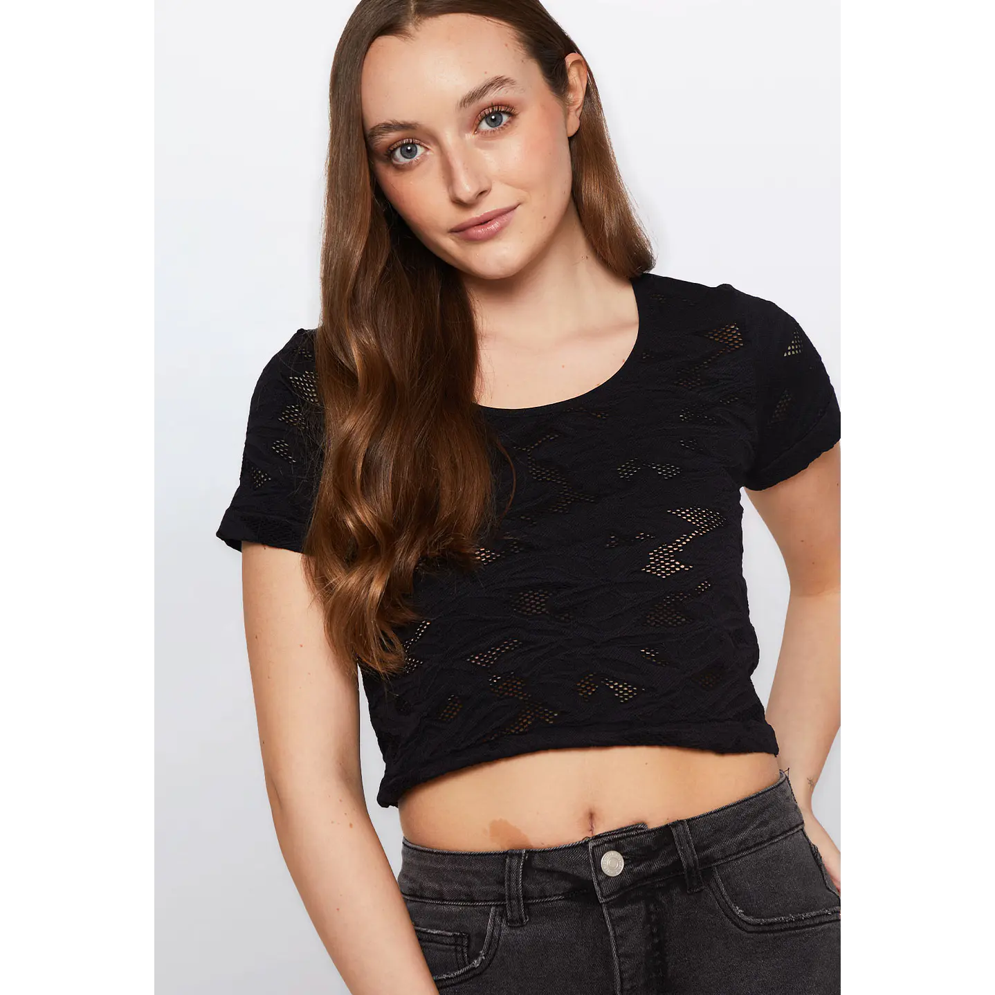 Polera Mujer Seamless Negro Familyshop 4