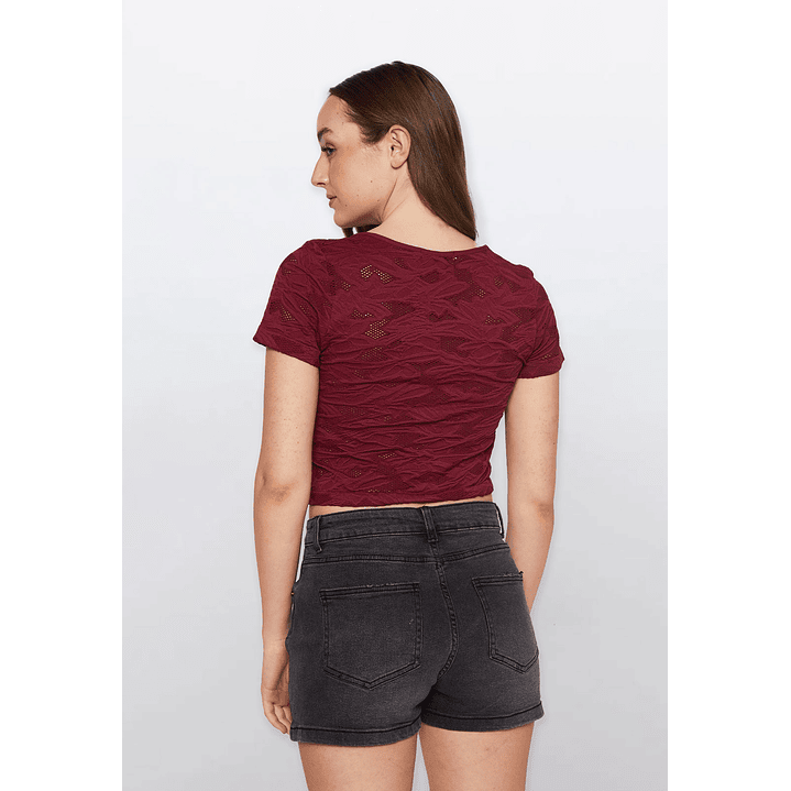Polera Mujer Seamless Burdeo Familyshop 3