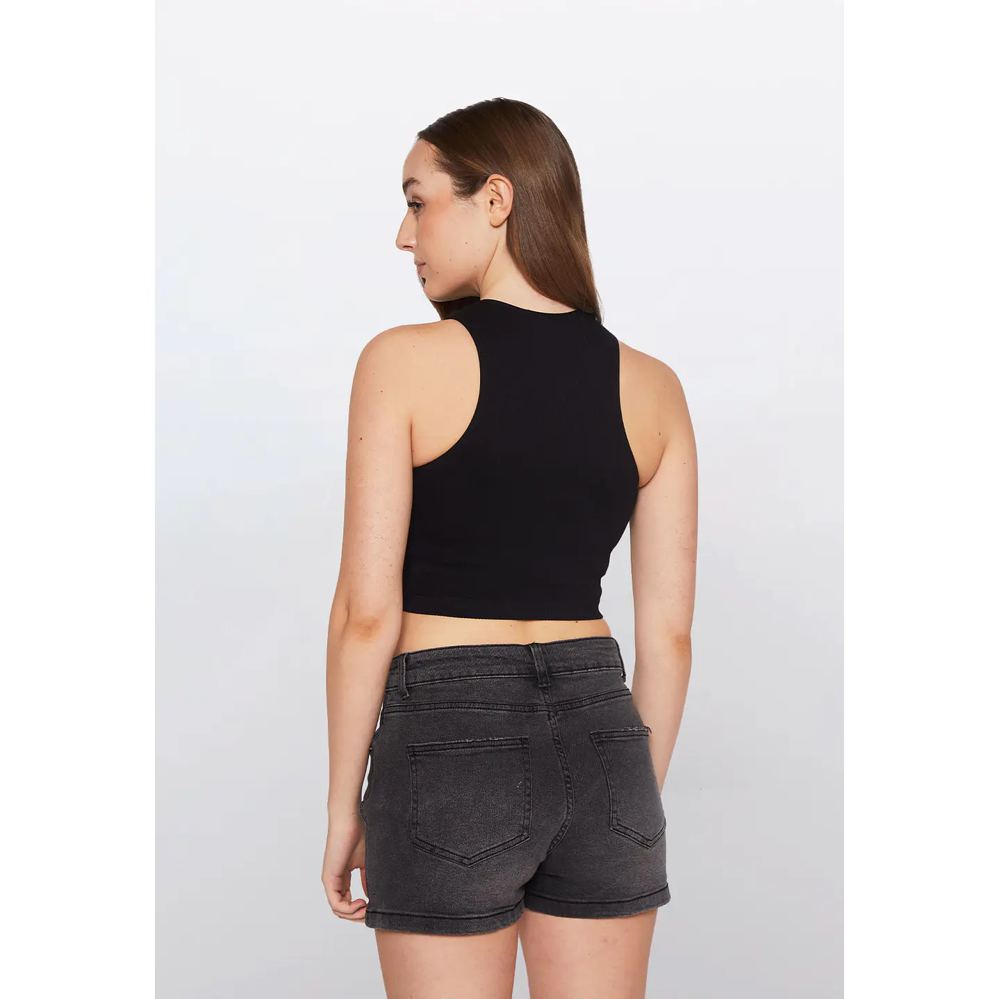 Polera Mujer Tanks Corta Negro Familyshop 3