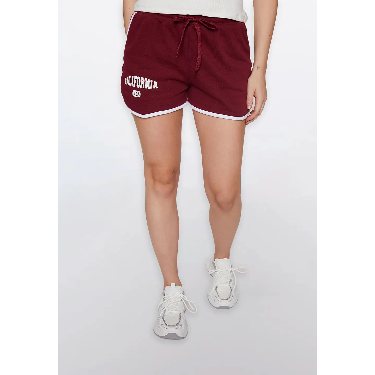 Short Mujer Tiro Alto Burdeo Familyshop 1