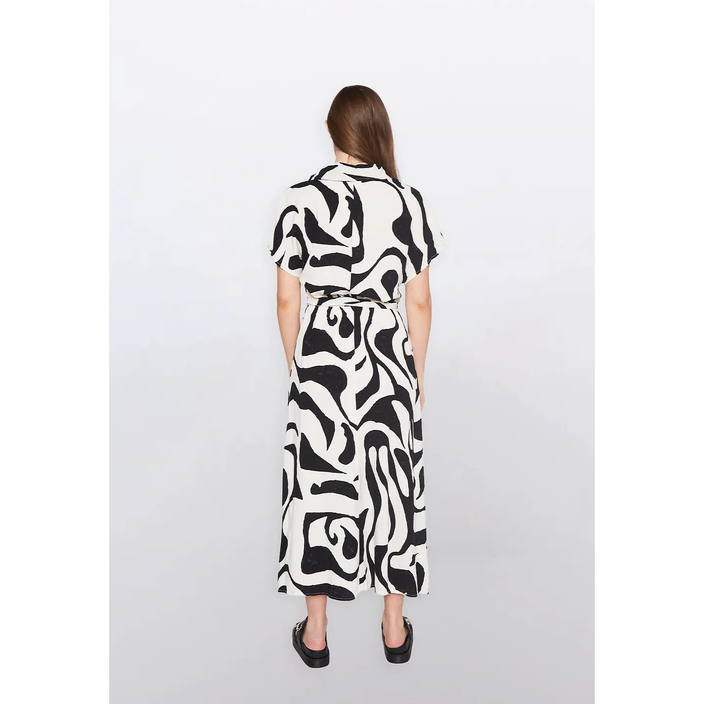 Vestido Mujer Manga Corta Negro Familyshop 2