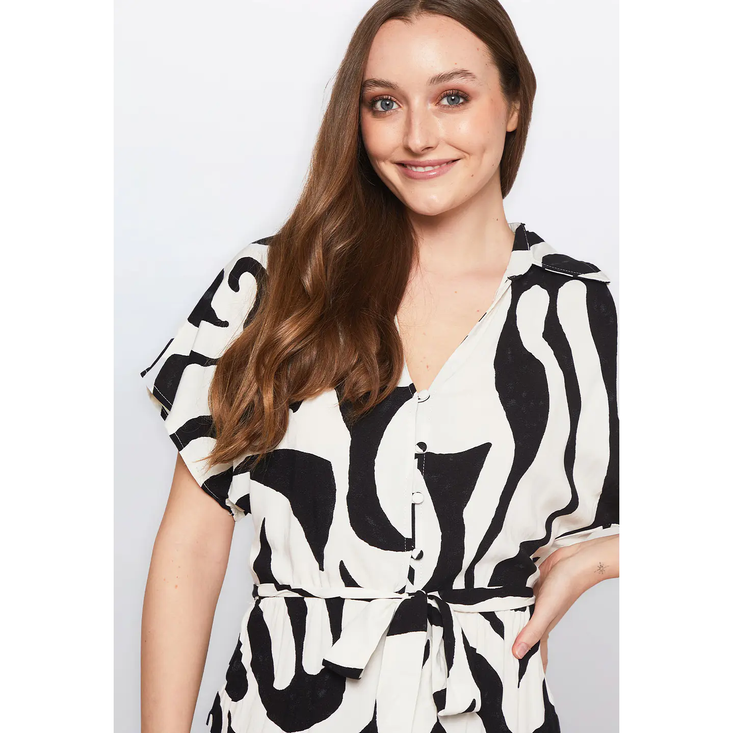 Vestido Mujer Manga Corta Negro Familyshop 4