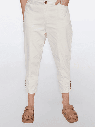 Pantalón Mujer Manga Corta Crudo Familyshop