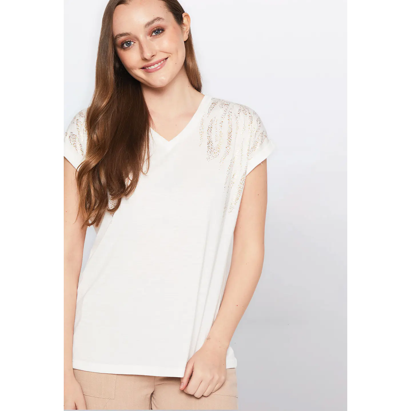 Polera Mujer Gold Hombro Crudo Familyshop 4