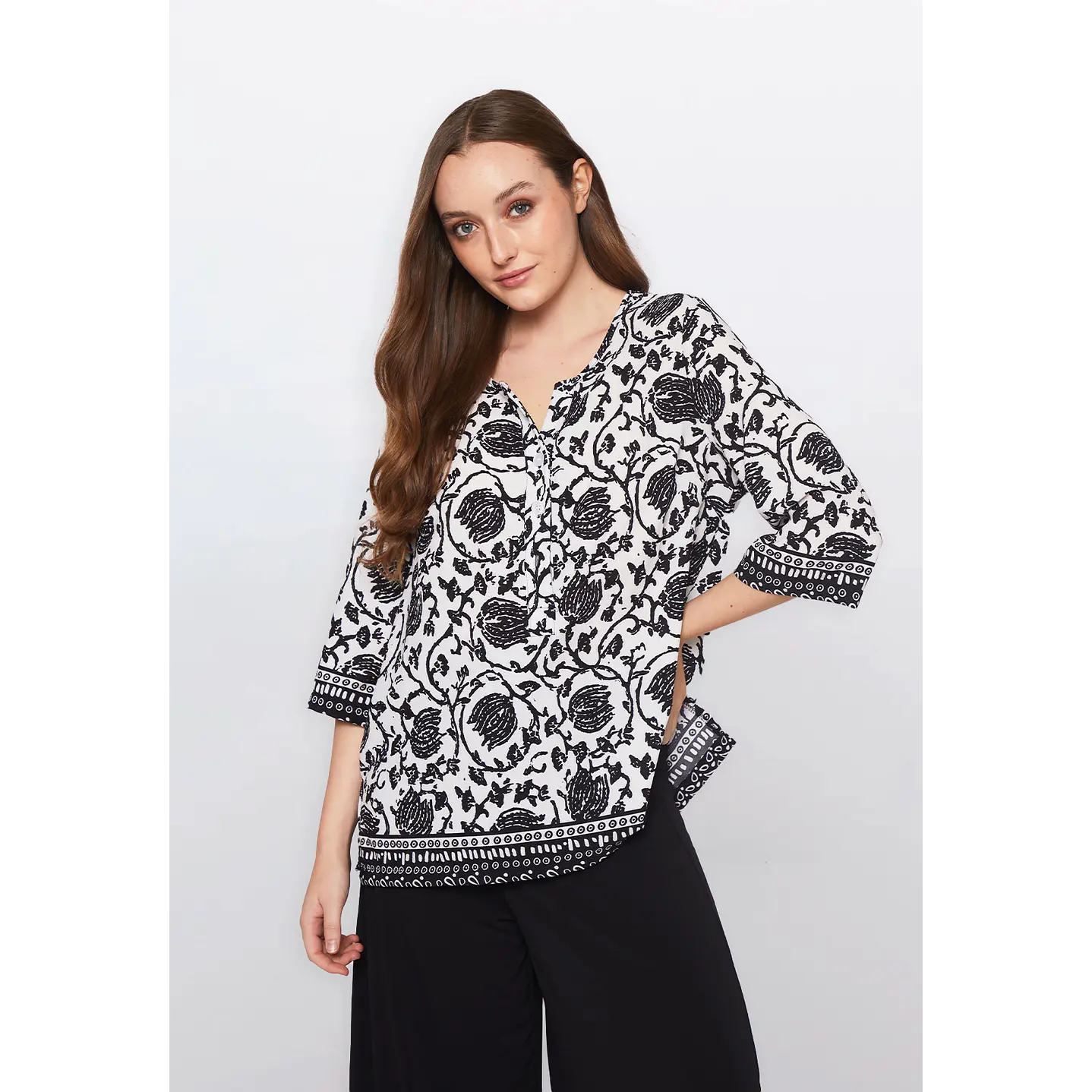 Blusa Mujer Manga 3/4 Crudo Familyshop 1