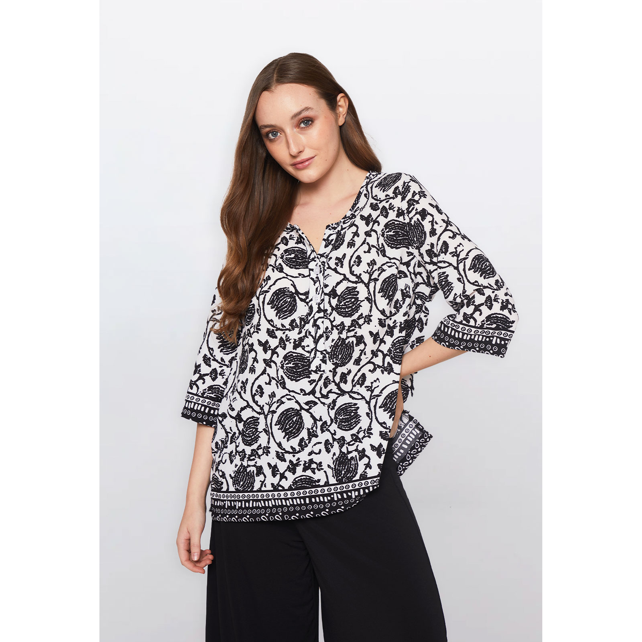 Blusa Mujer Manga 3/4 Crudo Familyshop 1