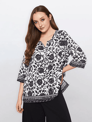 Blusa Mujer Manga 3/4 Crudo Familyshop