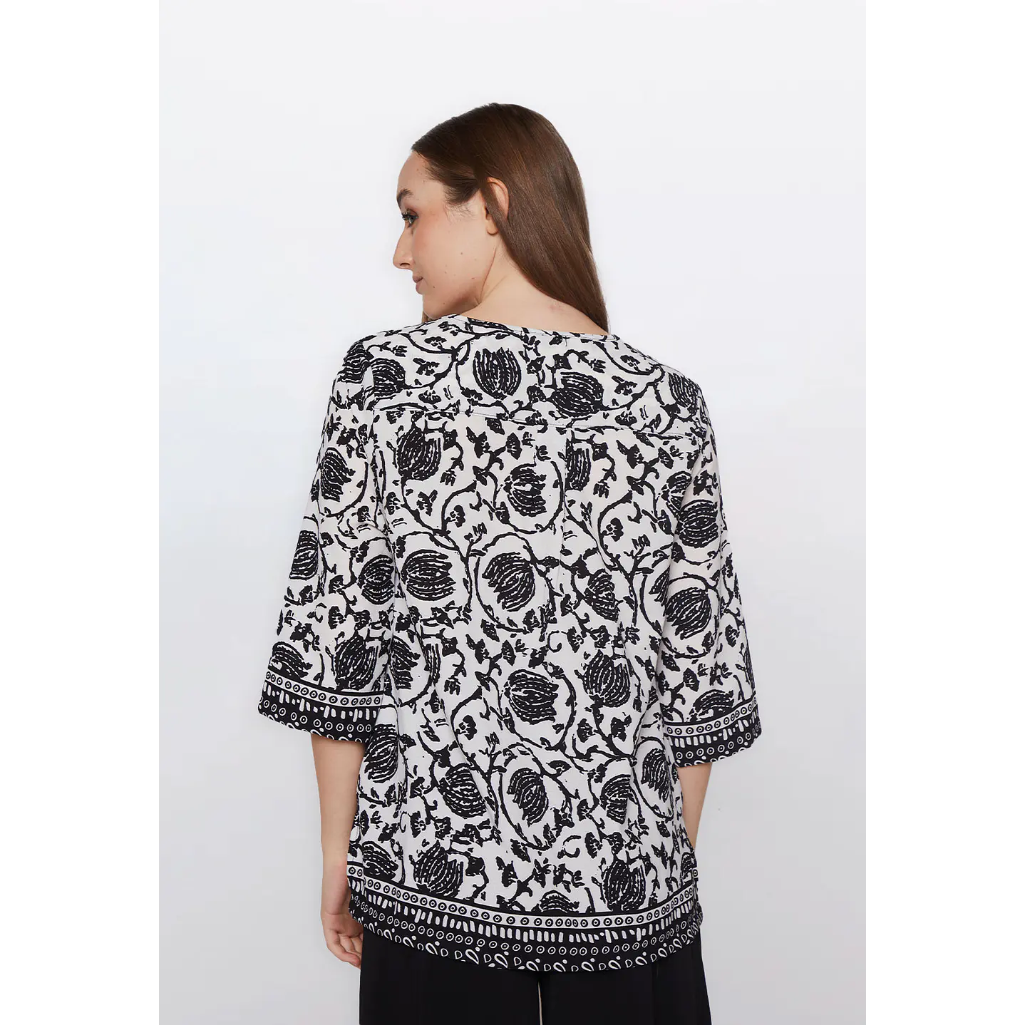 Blusa Mujer Manga 3/4 Crudo Familyshop 3