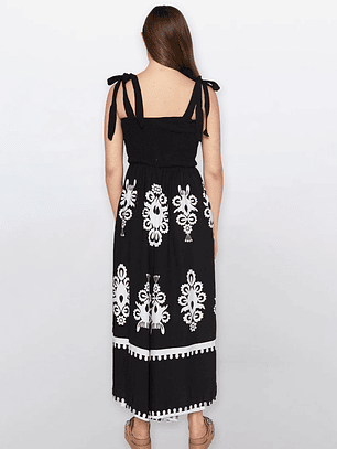 Vestido Mujer Motivos Negro Familyshop