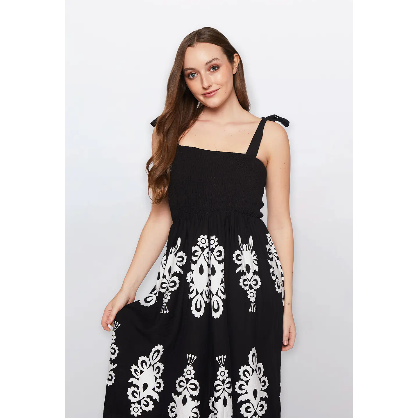 Vestido Mujer Motivos Negro Familyshop 3