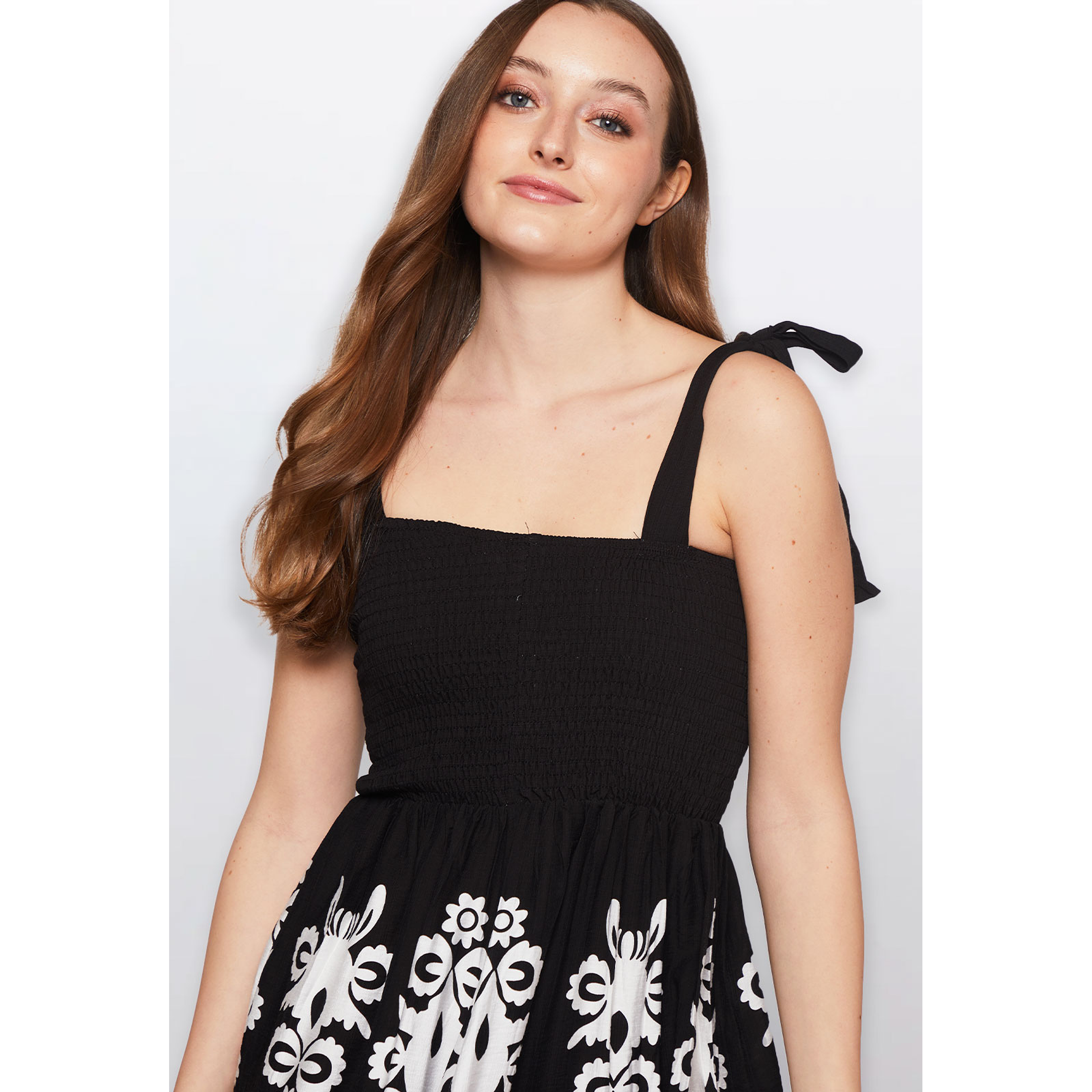 Vestido Mujer Motivos Negro Familyshop 4