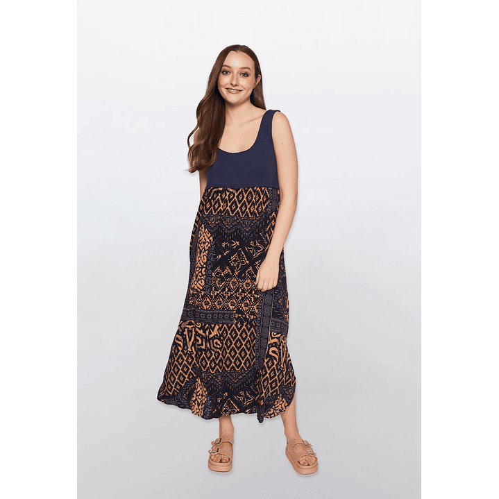 Vestido Mujer Largo Azul Familyshop 1